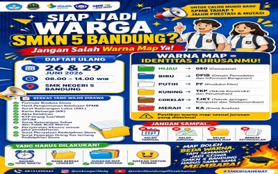 Pengumuman Daftar Ulang Peserta Didik Baru SMKN 5 Bandung Tahun Ajaran 2026/2027